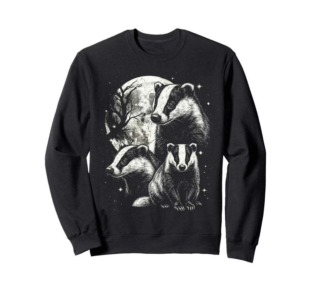 Badger 90S Aesthetic Y2K Wild Badger Sweatshirt - Trendy Graphic for Adults - T-Shirt, Sweatshirt, Hoodie