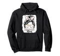 Womens Softball Baseball Mom Messy Bun Hoodie - Minimalist Print Unisex - T-Shirt, Sweatshirt, Hoodie