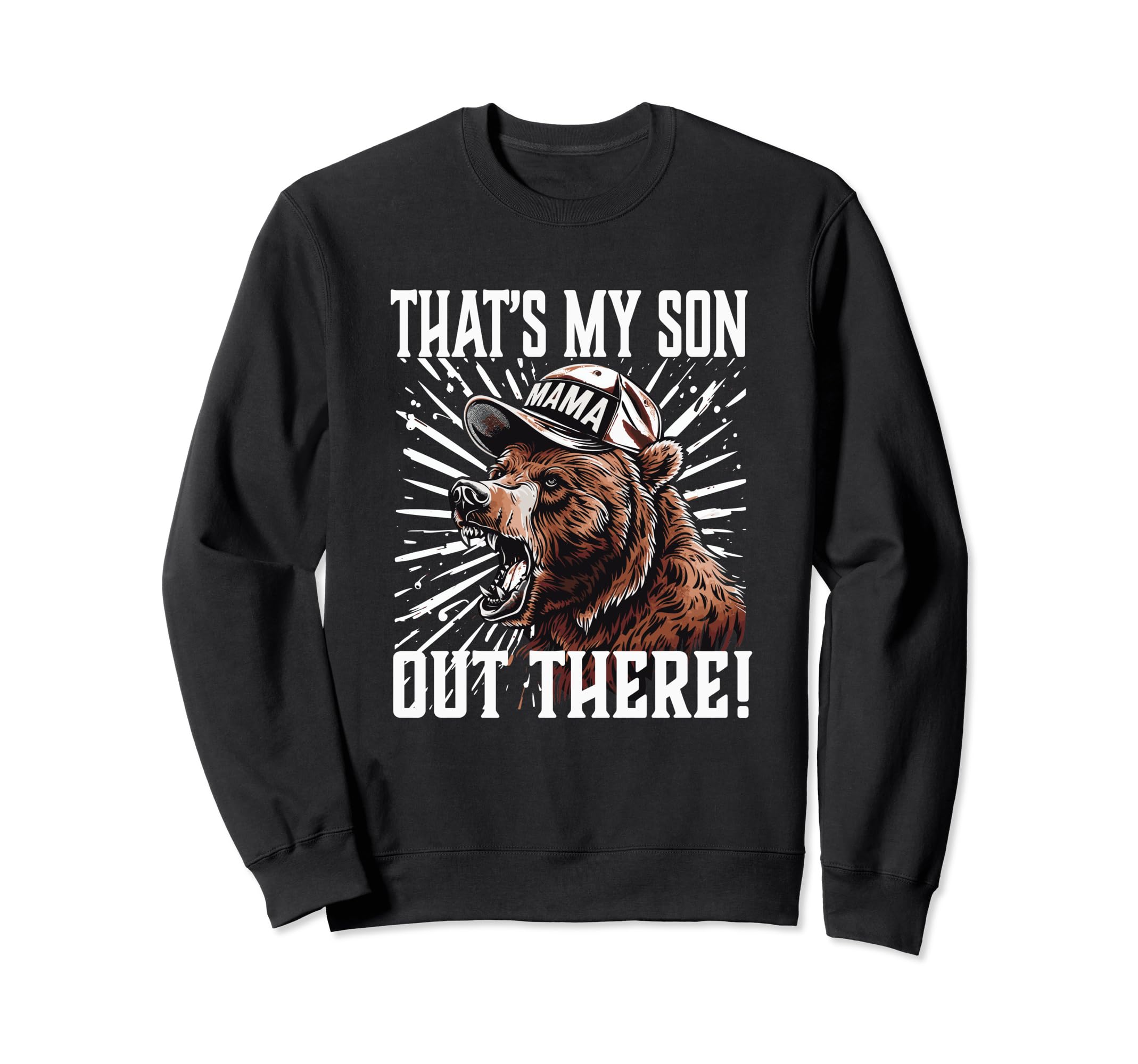 Sports Baseball Football Mama Sweatshirt - Fun Novelty Design for Adults - T-Shirt, Sweatshirt, Hoodie