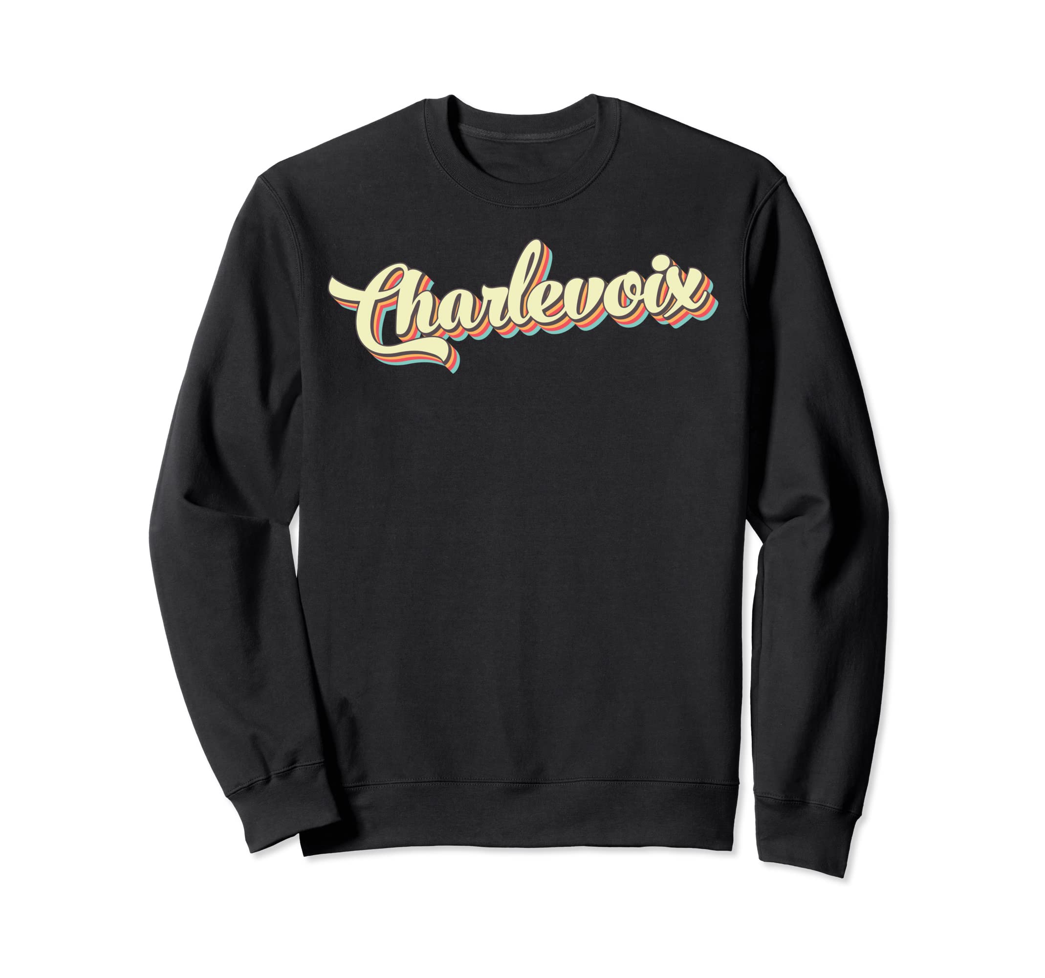 Charlevoix Art Baseball Font Sweatshirt - Streetwear Style for Adults - T-Shirt, Sweatshirt, Hoodie