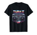 Boombox Turn It Up T-Shirt - Custom Art Print Men Women - T-Shirt, Sweatshirt, Hoodie