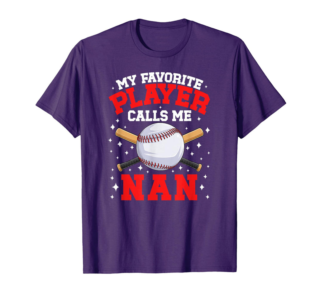 Proud Baseball Nan Baseball Player Nan T-Shirt - Novelty Apparel for Adults - T-Shirt, Sweatshirt, Hoodie