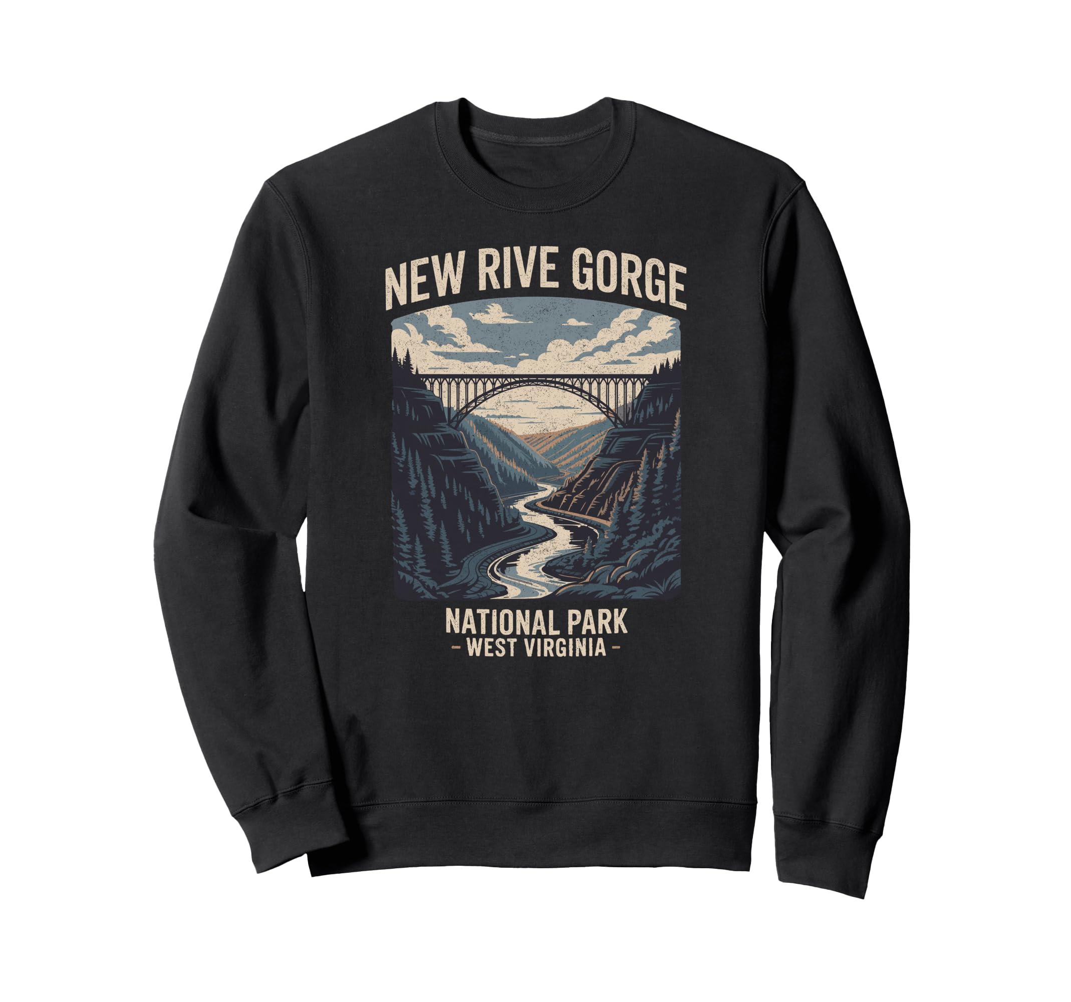 New River Gorge National Park Sweatshirt - Fun Novelty Design Men Women - T-Shirt, Sweatshirt, Hoodie