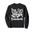 This Runs Jesus And Baseball Sweatshirt - Custom Art Print Men Women - T-Shirt, Sweatshirt, Hoodie