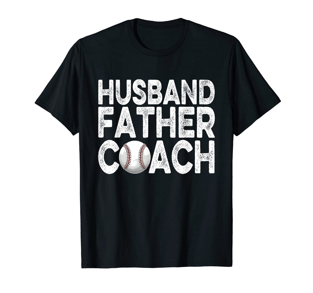 Husband Father Coach Softball T-Shirt - Aesthetic Graphic for Adults - T-Shirt, Sweatshirt, Hoodie