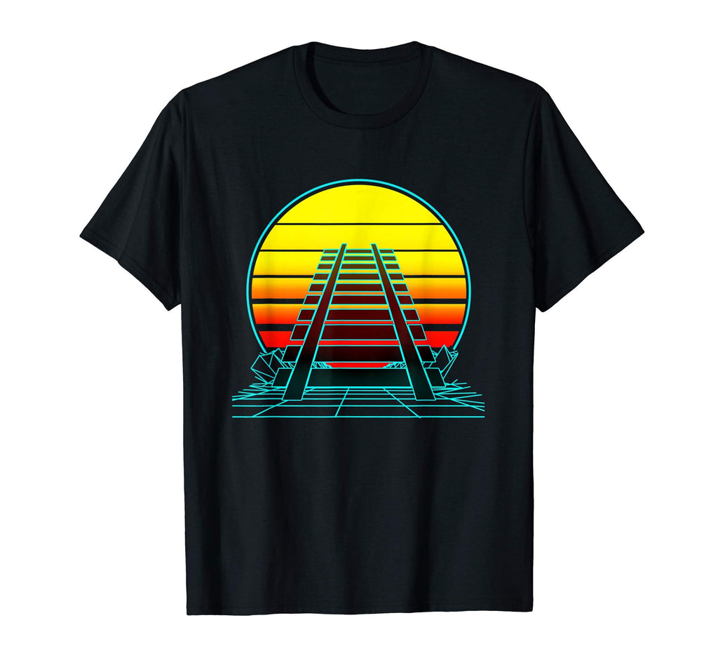 Sunset Railroad T-Shirt - Unique Graphic Unisex - T-Shirt, Sweatshirt, Hoodie
