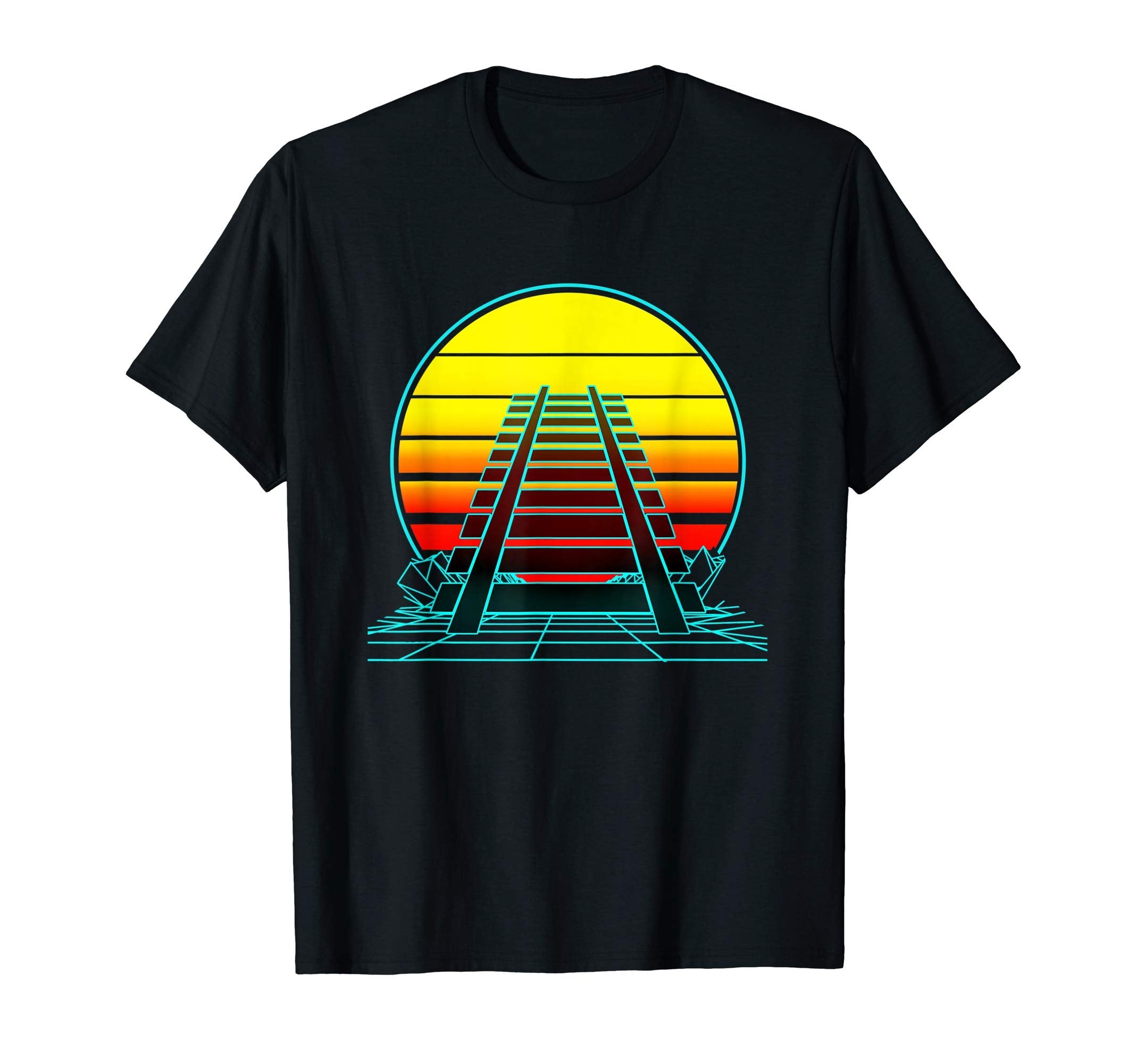 Sunset Railroad T-Shirt - Unique Graphic Unisex - T-Shirt, Sweatshirt, Hoodie
