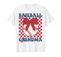 Baseball Grandma Coquette Bow Game Day T-Shirt - Novelty Apparel Unisex - T-Shirt, Sweatshirt, Hoodie