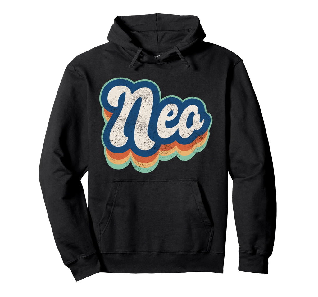 Neo First Name 70S 80S Personalized Hoodie - Casual Everyday Wear Men Women - T-Shirt, Sweatshirt, Hoodie
