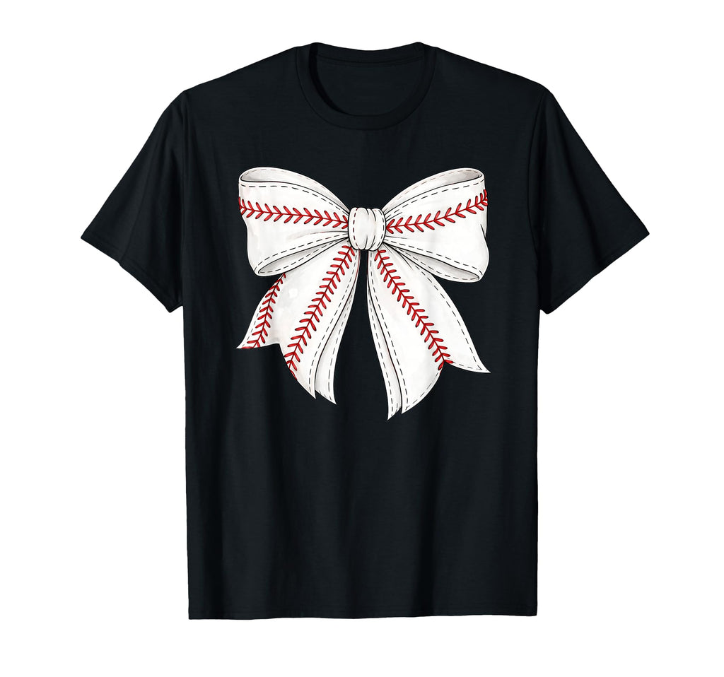 Baseball Coquette Bow Baseball Mom Mama T-Shirt - Trendy Graphic Unisex - T-Shirt, Sweatshirt, Hoodie