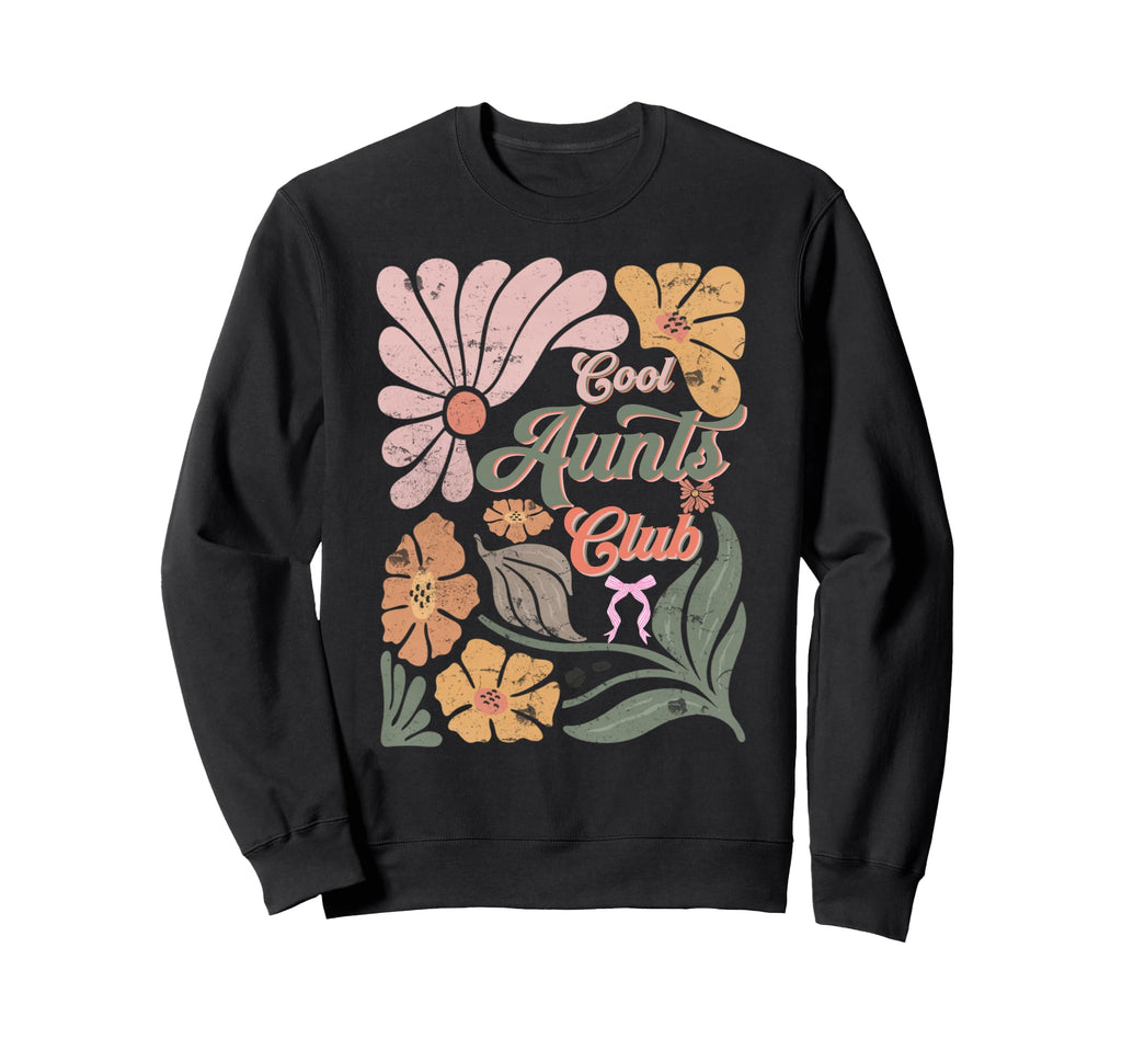 Boho Mothers Day Christian Aunts Sweatshirt - Minimalist Print Men Women - T-Shirt, Sweatshirt, Hoodie