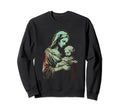 Mary Jesus Distressed 90S Goth Sweatshirt - Aesthetic Graphic Unisex - T-Shirt, Sweatshirt, Hoodie