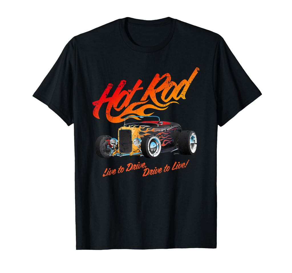 Hotrod Car Nostalgia Hotrod T-Shirt - Streetwear Style for Adults - T-Shirt, Sweatshirt, Hoodie
