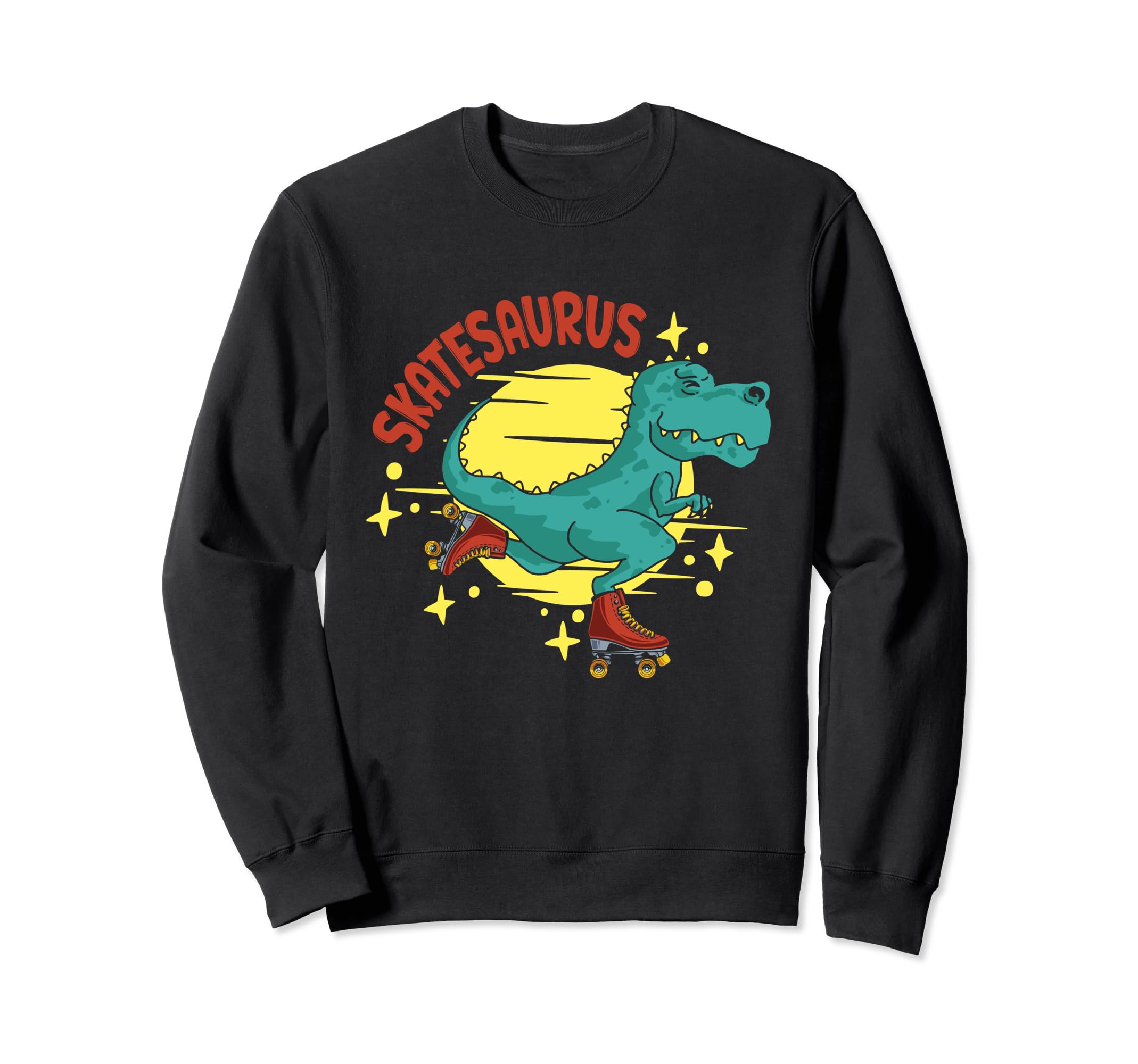 Skatesaurus Roller Skates Sweatshirt - Casual Everyday Wear for Adults - T-Shirt, Sweatshirt, Hoodie