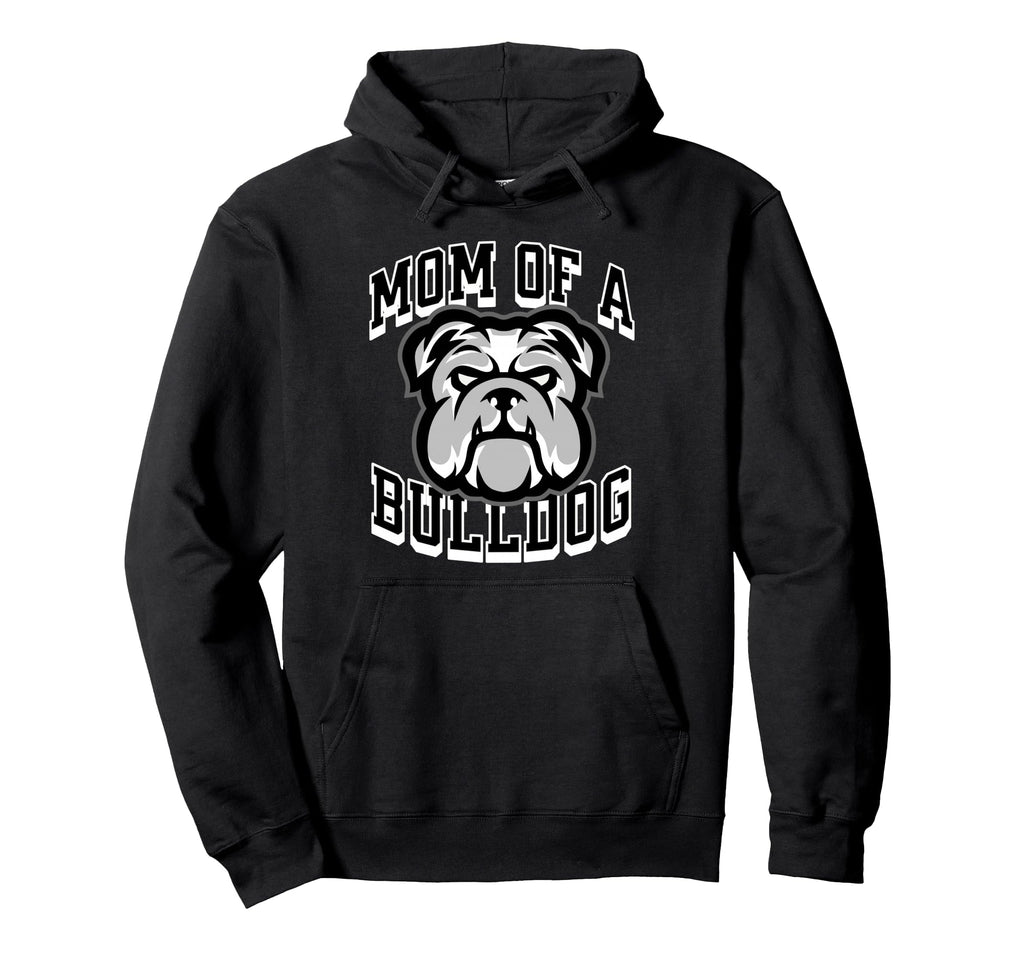 Mom Bulldog Game Day Sports Baseball Hoodie - Custom Art Print Men Women - T-Shirt, Sweatshirt, Hoodie