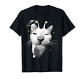 Y2K Alien Cat Meme Ufo Silly Cat T-Shirt - Fun Novelty Design for Adults - T-Shirt, Sweatshirt, Hoodie