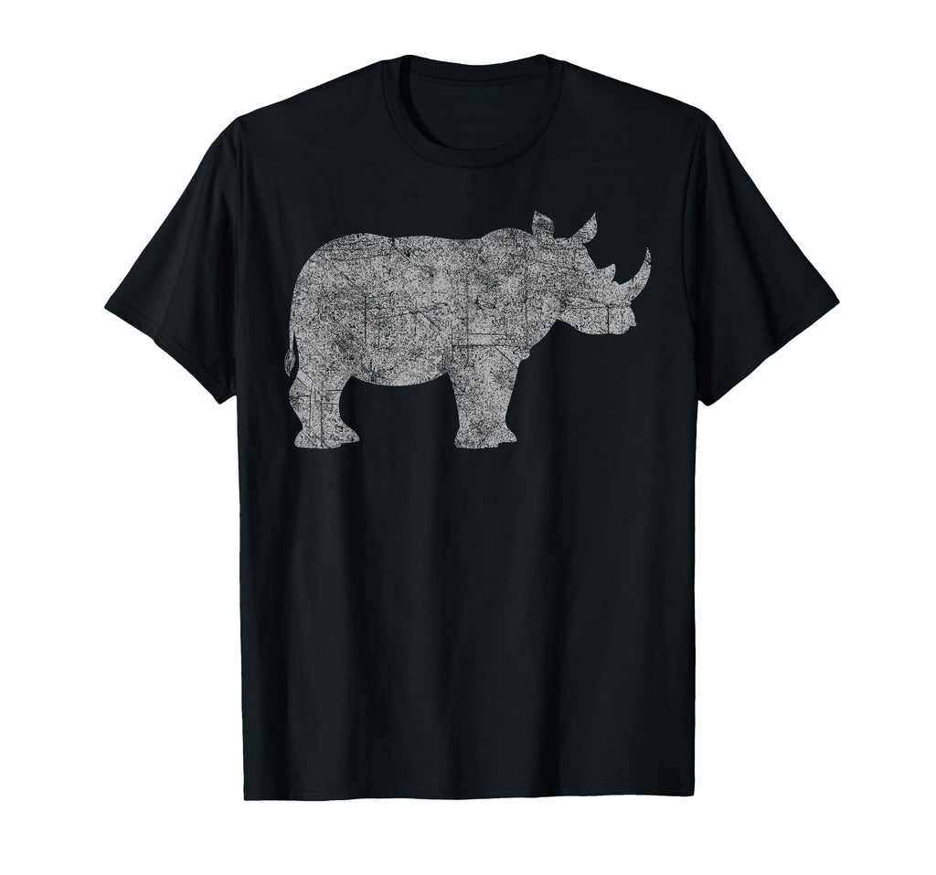 Black Rhinocerous Endagered Animal T-Shirt - Graphic Print Men Women - T-Shirt, Sweatshirt, Hoodie