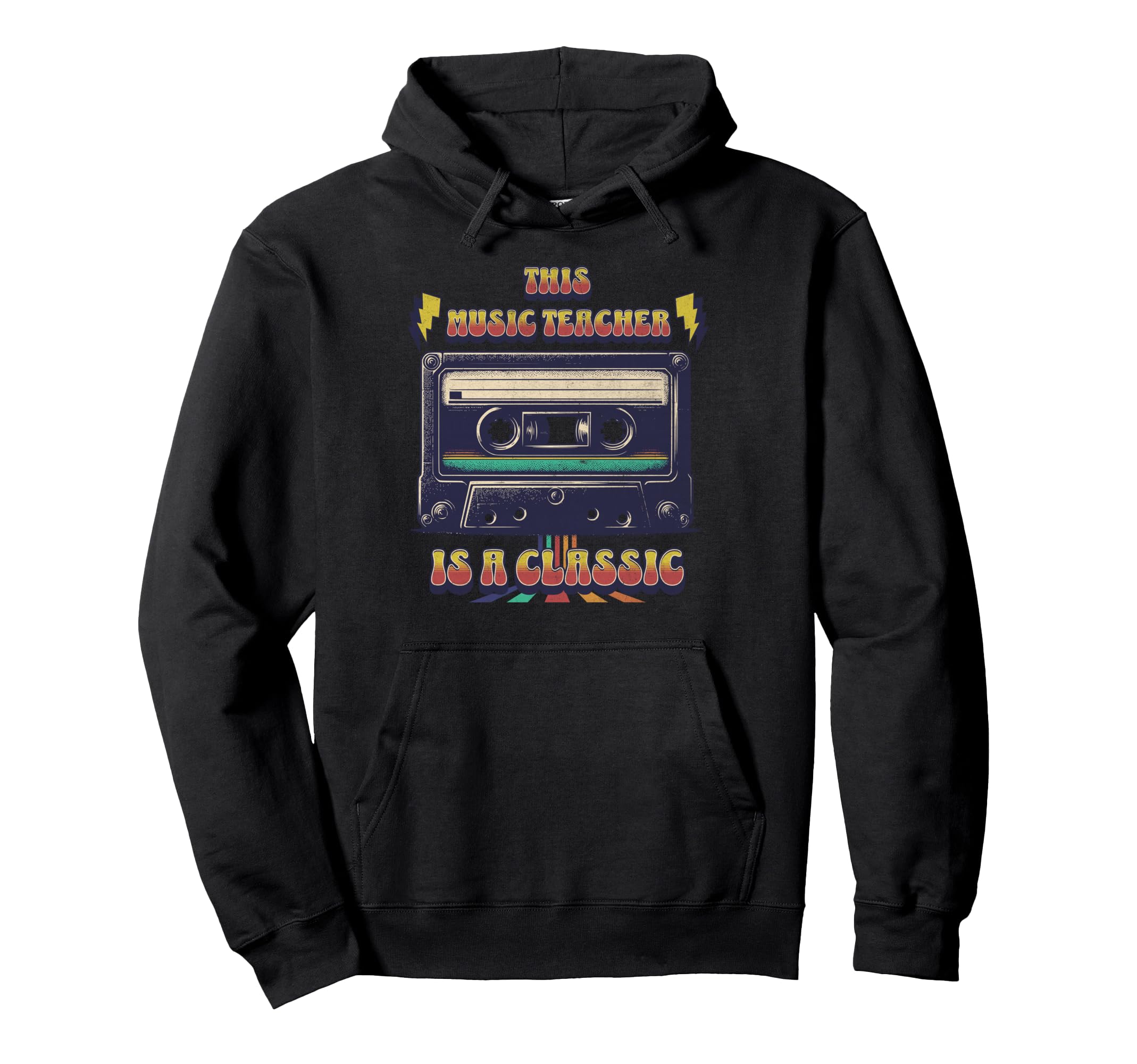 This Music Teacher Is Cassette Tape Music Hoodie - Unique Graphic Men Women - T-Shirt, Sweatshirt, Hoodie