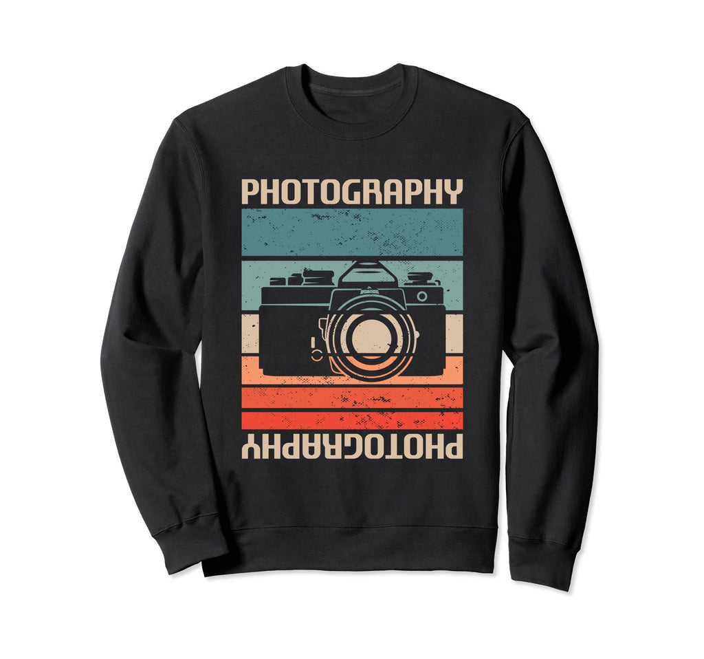 Photography Camera Photographer Sweatshirt - Minimalist Print for Adults - T-Shirt, Sweatshirt, Hoodie