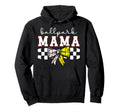 Ballpark Mama Coquette Softball Baseball Hoodie - Novelty Apparel Unisex - T-Shirt, Sweatshirt, Hoodie