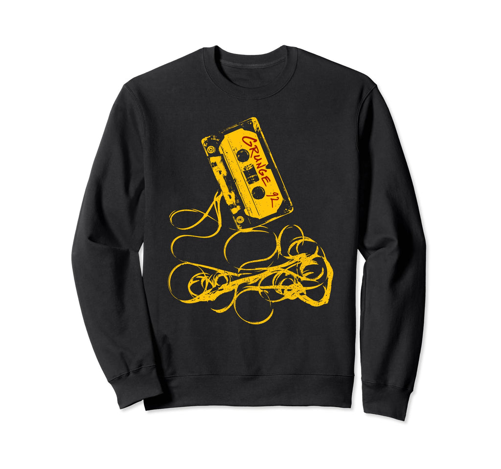 Grunge 90S Music Tape Concert Sweatshirt - Custom Art Print Men Women - T-Shirt, Sweatshirt, Hoodie