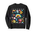 Teacher Boho Wildflower Birth Flower Sweatshirt - Novelty Apparel Unisex - T-Shirt, Sweatshirt, Hoodie