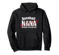 Baseball Nana Heart Grandma Hoodie - Custom Art Print Men Women - T-Shirt, Sweatshirt, Hoodie