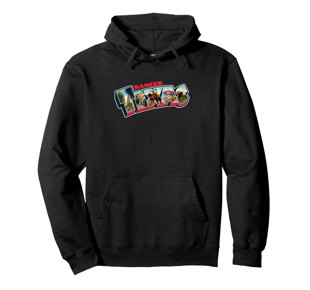 Ranger Texas Postcard Tpa Travel Logo Hoodie - Trendy Graphic Unisex - T-Shirt, Sweatshirt, Hoodie