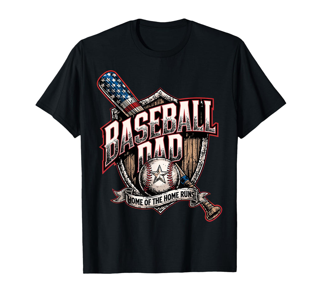 American Baseball Dad Baseball Dad T-Shirt - Aesthetic Graphic Unisex - T-Shirt, Sweatshirt, Hoodie