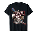 American Baseball Dad Baseball Dad T-Shirt - Aesthetic Graphic Unisex - T-Shirt, Sweatshirt, Hoodie