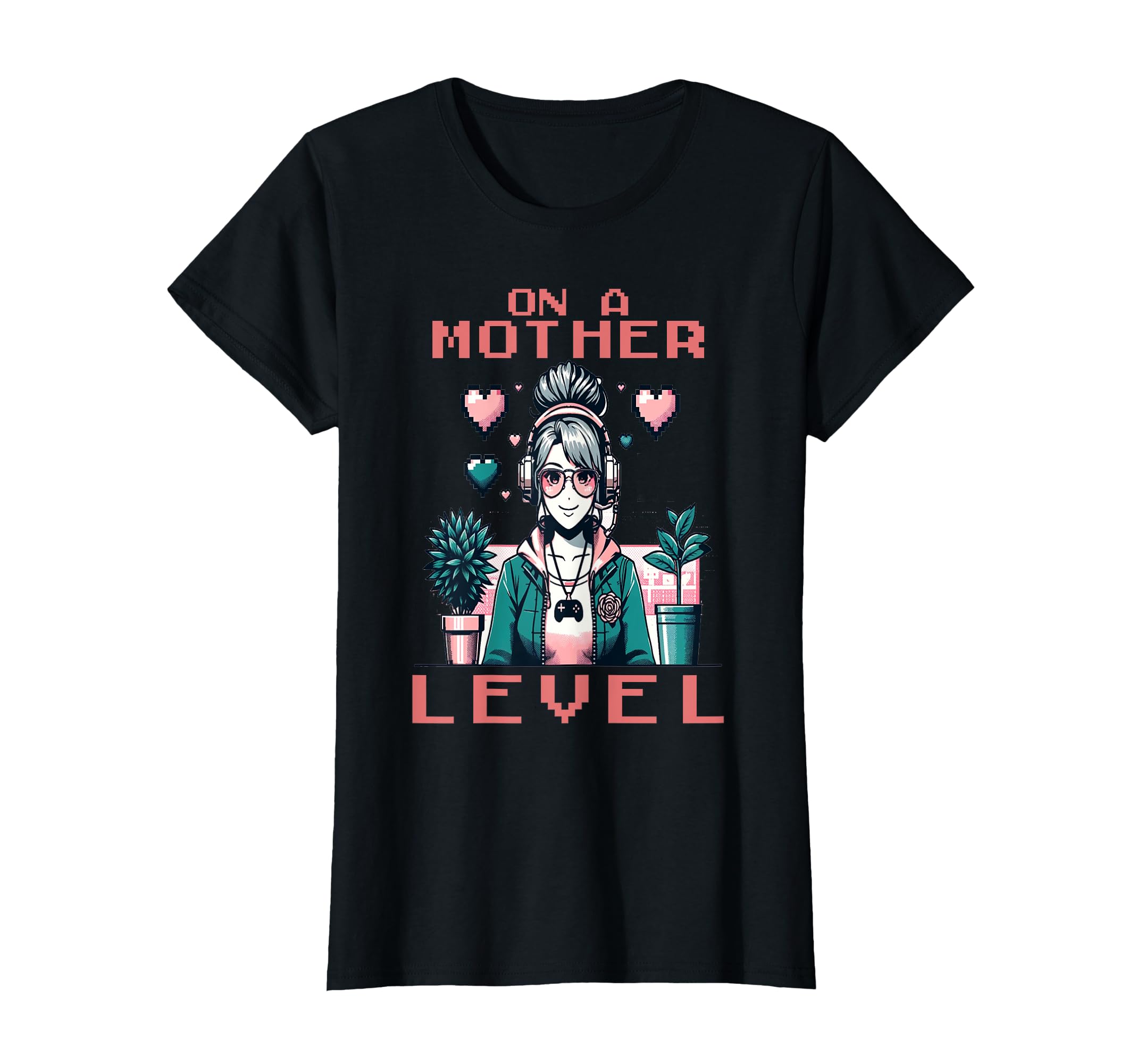 Pixel Art Gamer Mom Anime Chic Mothers T-Shirt - Aesthetic Graphic Unisex - T-Shirt, Sweatshirt, Hoodie