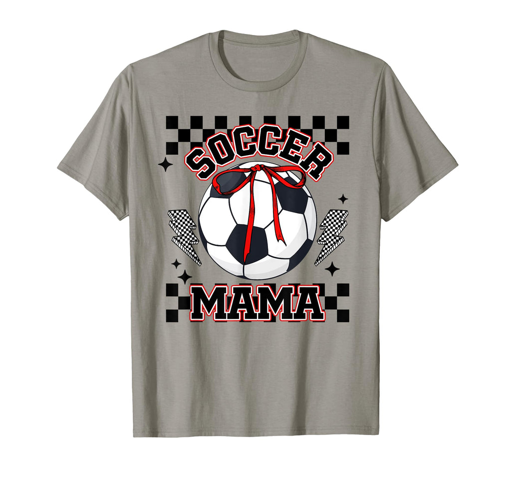 Soccer Mama Soccer Game Day Checkered T-Shirt - Streetwear Style Unisex - T-Shirt, Sweatshirt, Hoodie