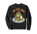 Eat Rich Grumpy Frog 70S Funny Sweatshirt - Graphic Print for Adults - T-Shirt, Sweatshirt, Hoodie