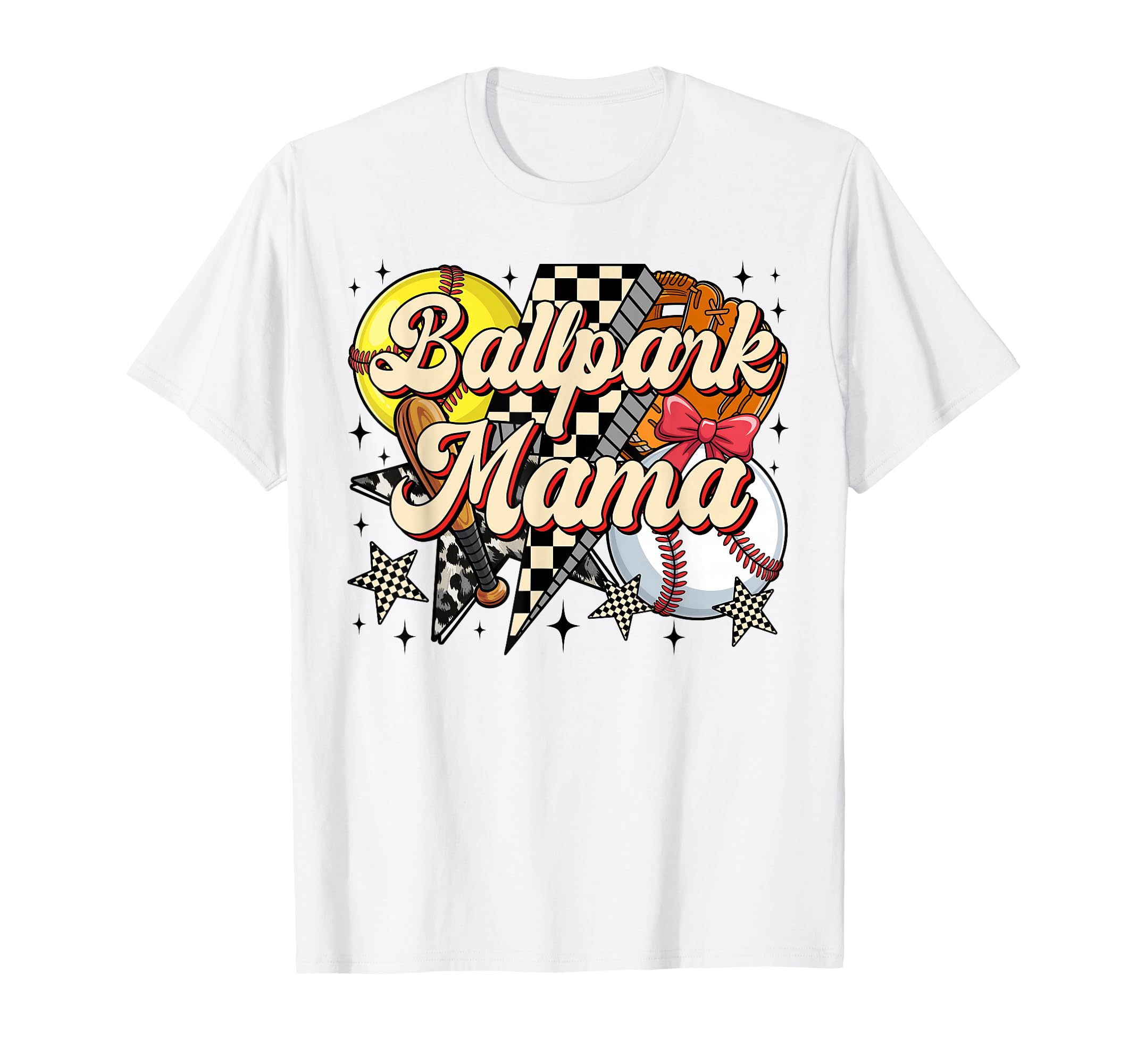 Ballpark Mama Funny Leopard Baseball T-Shirt - Trendy Graphic Men Women - T-Shirt, Sweatshirt, Hoodie