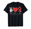 Peace Love Cure Heart Disease T-Shirt - Casual Everyday Wear Men Women - T-Shirt, Sweatshirt, Hoodie