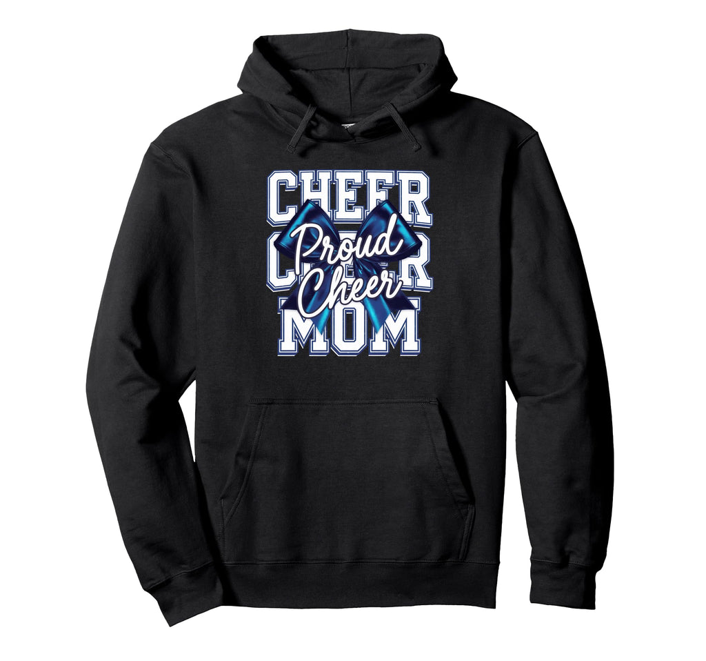 Cheer Mom Mother Bow Cheerleader Game Hoodie - Minimalist Print Men Women - T-Shirt, Sweatshirt, Hoodie