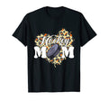 Hockey Mom Leopard Heart Game Day Cheer T-Shirt - Graphic Print Men Women - T-Shirt, Sweatshirt, Hoodie