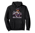 Old School Hip Hop Teddy Bear Hoodie - Minimalist Print for Adults - T-Shirt, Sweatshirt, Hoodie
