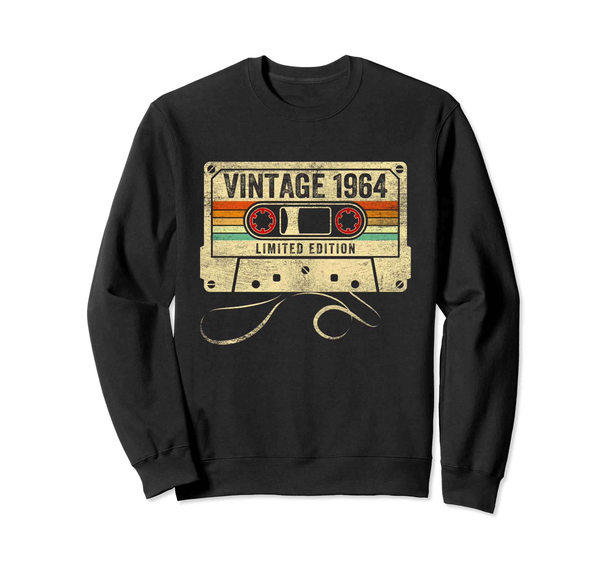 1964 60Th Birthday Cassette Tape Sweatshirt - Fun Novelty Design Men Women - T-Shirt, Sweatshirt, Hoodie