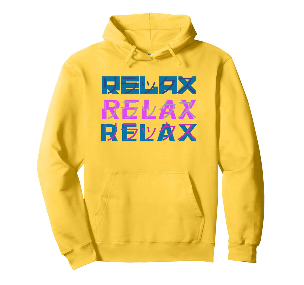 Funny Vaporwave Aesthetic Relax Hoodie - Fun Novelty Design Unisex - T-Shirt, Sweatshirt, Hoodie