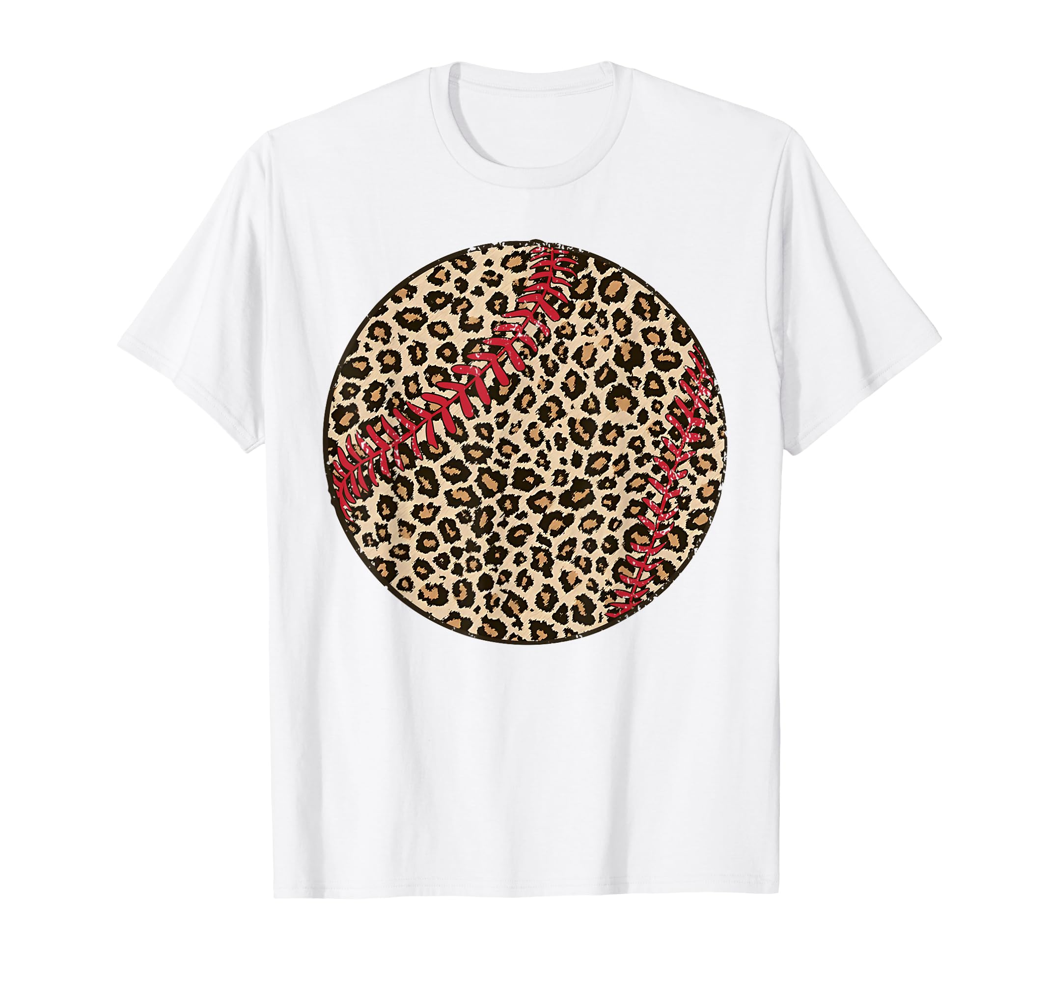Leopard Baseball Season Baseball T-Shirt - Aesthetic Graphic for Adults - T-Shirt, Sweatshirt, Hoodie