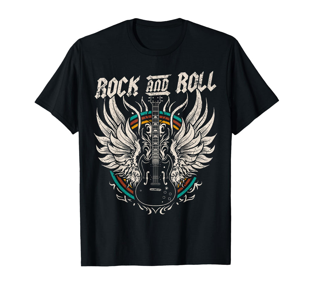 Rock And Roll Guitar Rock Music T-Shirt - Casual Everyday Wear for Adults - T-Shirt, Sweatshirt, Hoodie