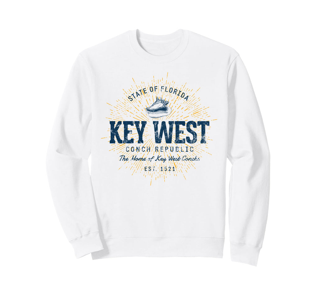 Key West Sweatshirt - Minimalist Print for Adults - T-Shirt, Sweatshirt, Hoodie