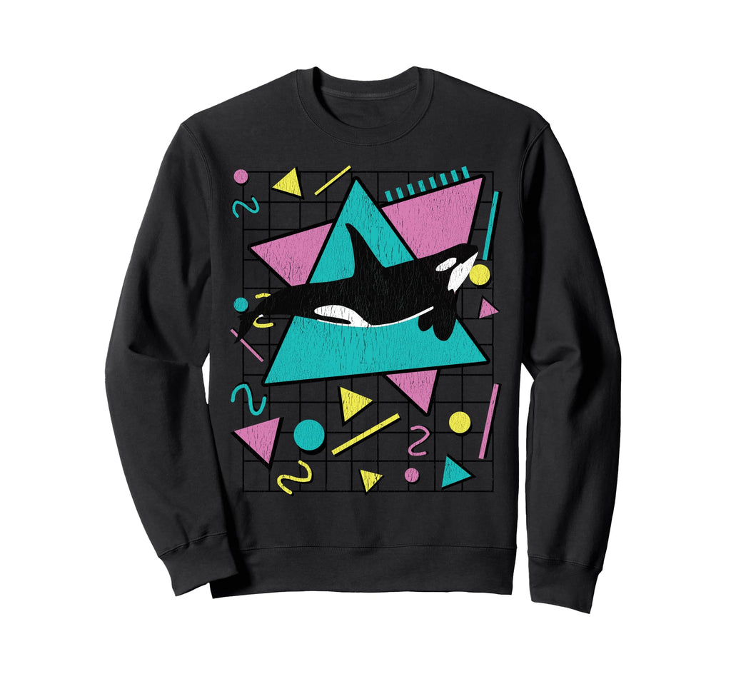 Orca Killer Whale 90S 1990S Sweatshirt - Streetwear Style Men Women - T-Shirt, Sweatshirt, Hoodie