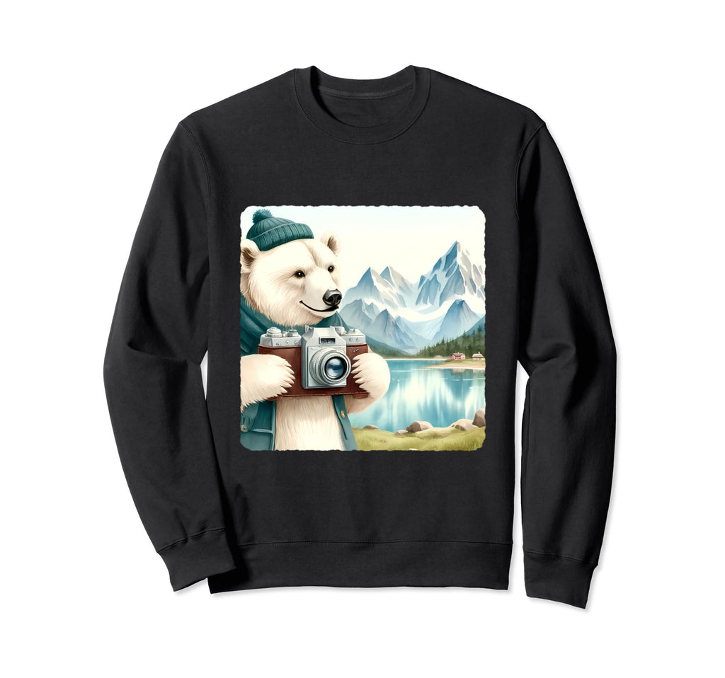 Ice Bear Photographs Mountain Sweatshirt - Minimalist Print Unisex - T-Shirt, Sweatshirt, Hoodie