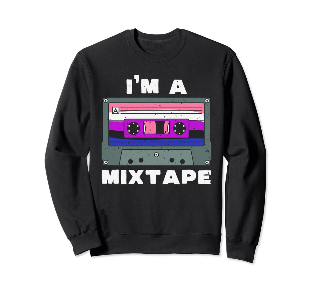 Im Mixtape Genderfluid Flag Sweatshirt - Novelty Apparel for Adults - T-Shirt, Sweatshirt, Hoodie