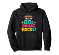 80S Music Rocks Cassette Tape Funny Hoodie - Fun Novelty Design for Adults - T-Shirt, Sweatshirt, Hoodie