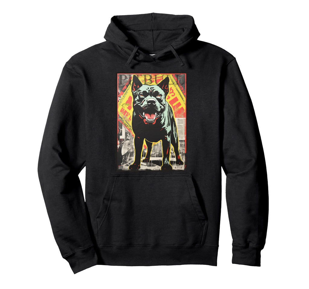 Y2K Streetwear Dog Pit Bull Hoodie - Minimalist Print Unisex - T-Shirt, Sweatshirt, Hoodie