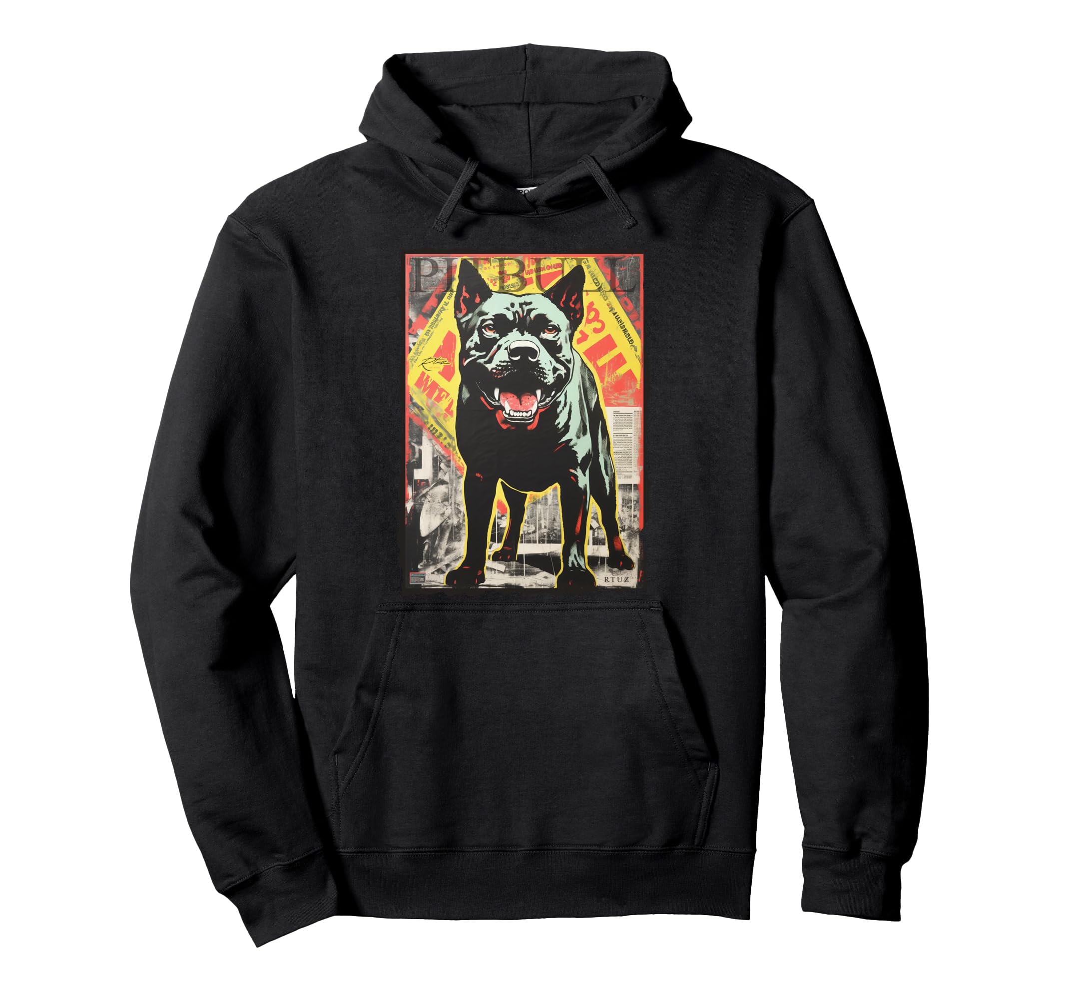 Y2K Streetwear Dog Pit Bull Hoodie - Minimalist Print Unisex - T-Shirt, Sweatshirt, Hoodie