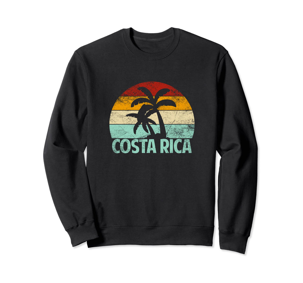 Costa Rica Beach Sunset Palm Sweatshirt - Aesthetic Graphic for Adults - T-Shirt, Sweatshirt, Hoodie